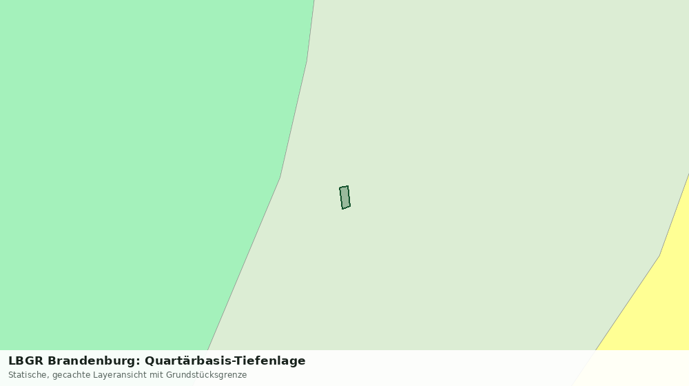 Statische Kartenansicht: LBGR Brandenburg: Quartärbasis-Tiefenlage