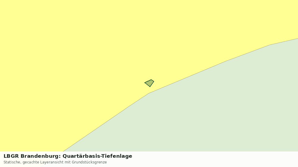 Statische Kartenansicht: LBGR Brandenburg: Quartärbasis-Tiefenlage