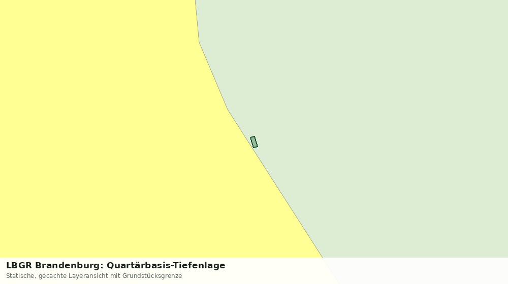 Statische Kartenansicht: LBGR Brandenburg: Quartärbasis-Tiefenlage