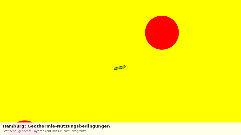 Statische Kartenansicht: Hamburg: Geothermie-Nutzungsbedingungen
