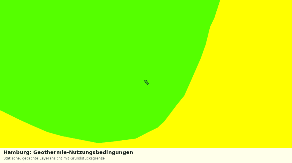 Statische Kartenansicht: Hamburg: Geothermie-Nutzungsbedingungen