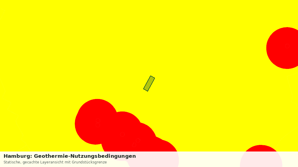 Statische Kartenansicht: Hamburg: Geothermie-Nutzungsbedingungen