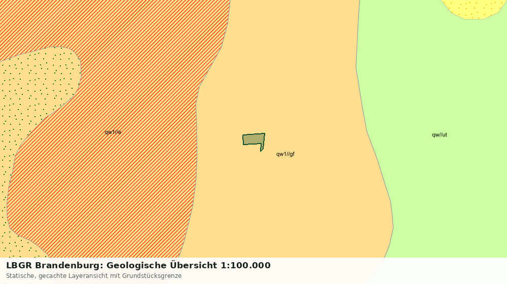 Statische Kartenansicht: LBGR Brandenburg: Geologische Übersicht 1:100.000