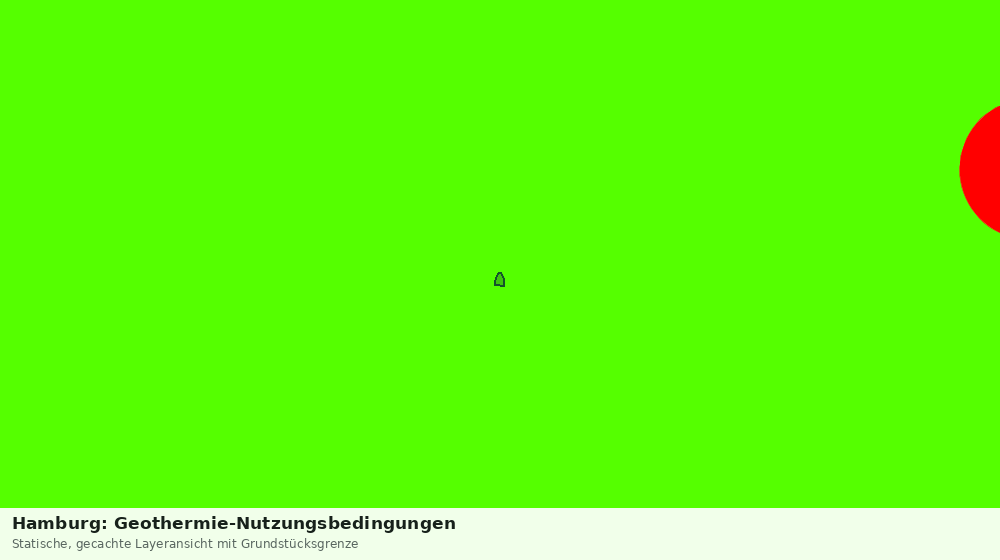 Statische Kartenansicht: Hamburg: Geothermie-Nutzungsbedingungen