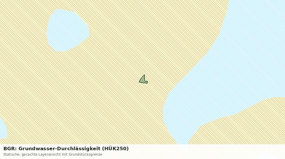 Statische Kartenansicht: BGR: Grundwasser-Durchlässigkeit (HÜK250)