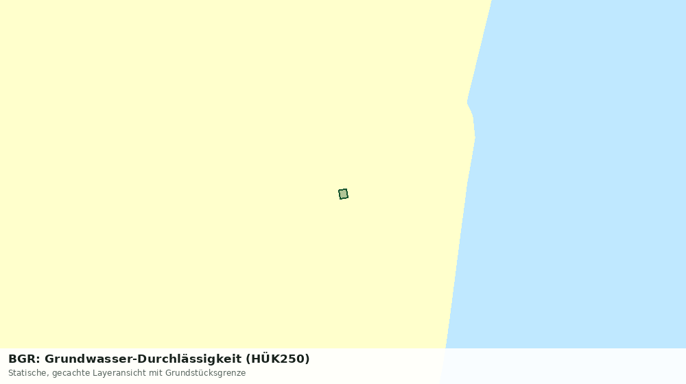 Statische Kartenansicht: BGR: Grundwasser-Durchlässigkeit (HÜK250)