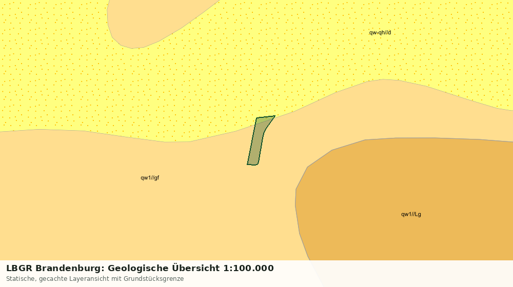 Statische Kartenansicht: LBGR Brandenburg: Geologische Übersicht 1:100.000