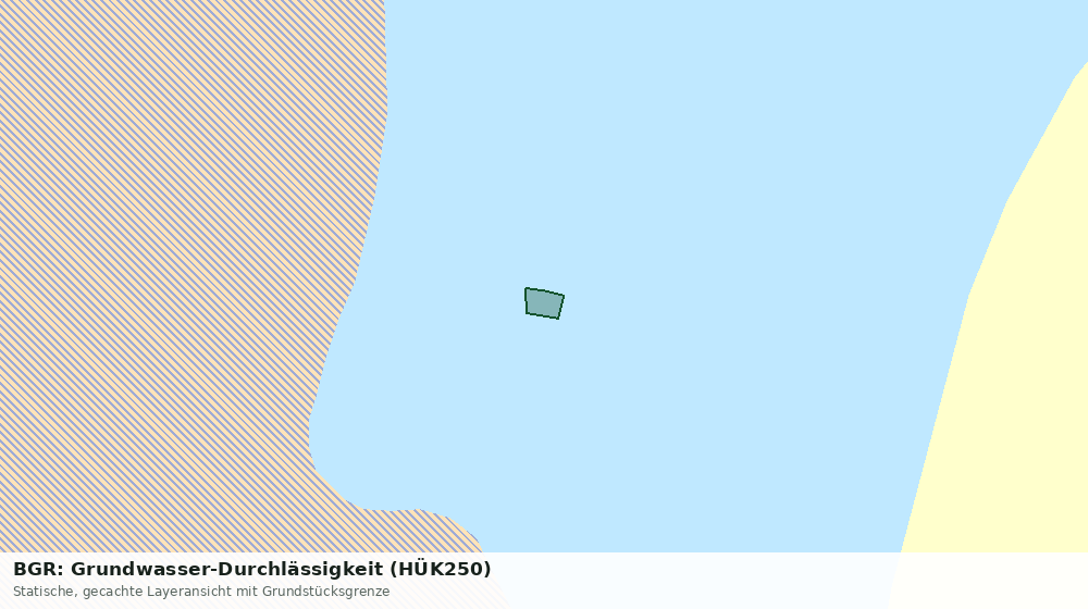 Statische Kartenansicht: BGR: Grundwasser-Durchlässigkeit (HÜK250)