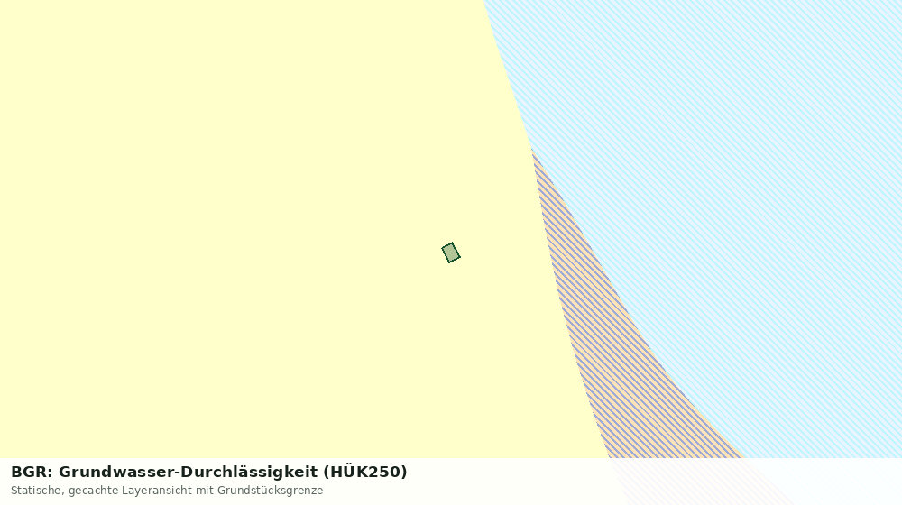 Statische Kartenansicht: BGR: Grundwasser-Durchlässigkeit (HÜK250)