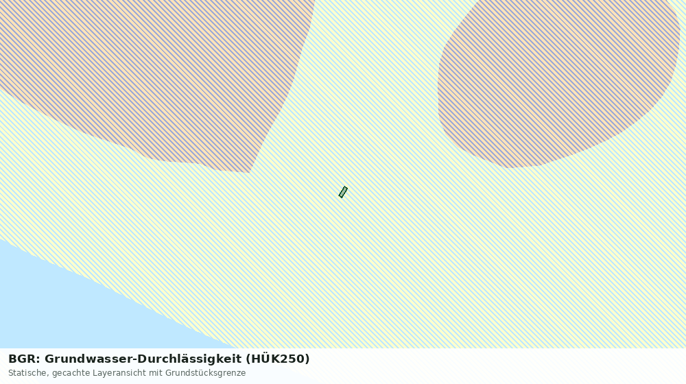 Statische Kartenansicht: BGR: Grundwasser-Durchlässigkeit (HÜK250)