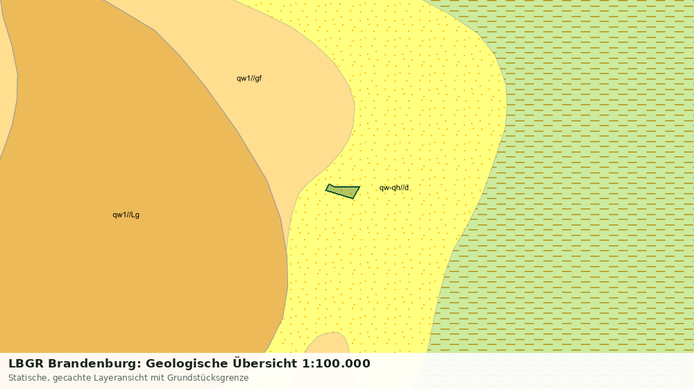 Statische Kartenansicht: LBGR Brandenburg: Geologische Übersicht 1:100.000