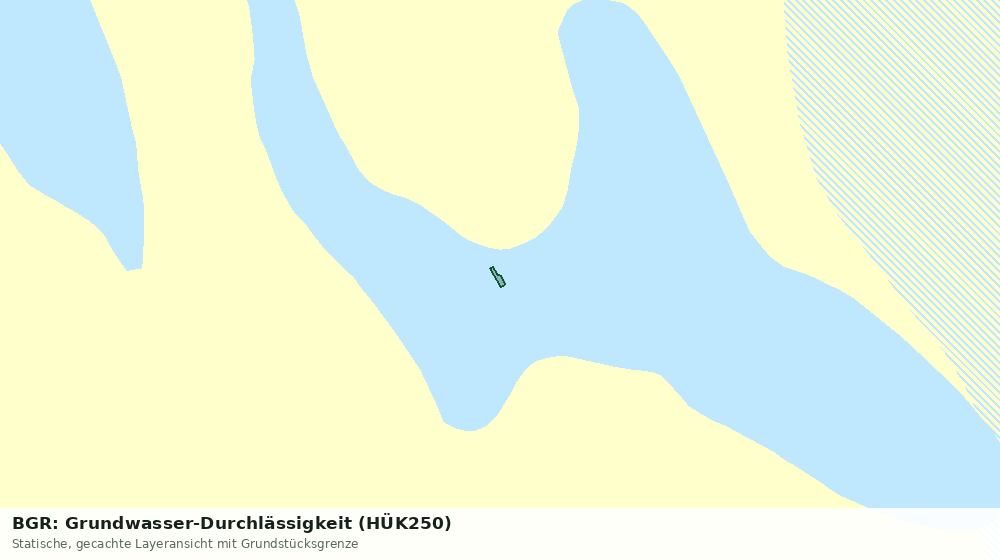 Statische Kartenansicht: BGR: Grundwasser-Durchlässigkeit (HÜK250)