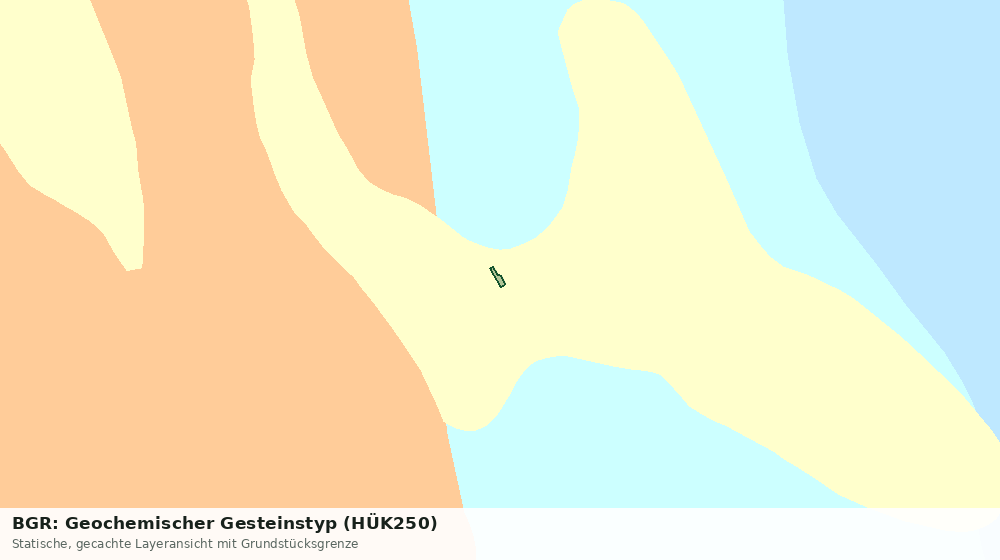 Statische Kartenansicht: BGR: Geochemischer Gesteinstyp (HÜK250)