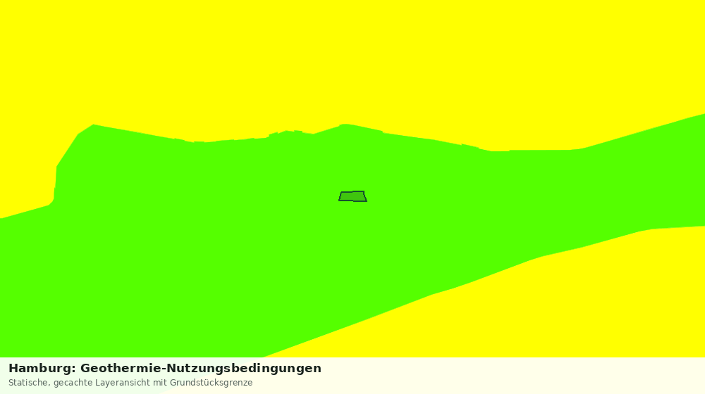 Statische Kartenansicht: Hamburg: Geothermie-Nutzungsbedingungen