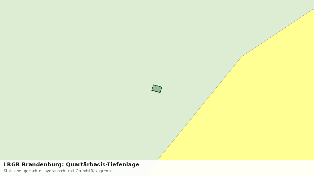 Statische Kartenansicht: LBGR Brandenburg: Quartärbasis-Tiefenlage