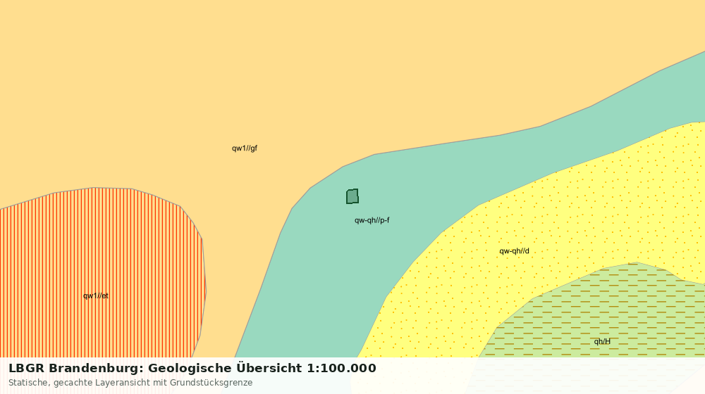 Statische Kartenansicht: LBGR Brandenburg: Geologische Übersicht 1:100.000