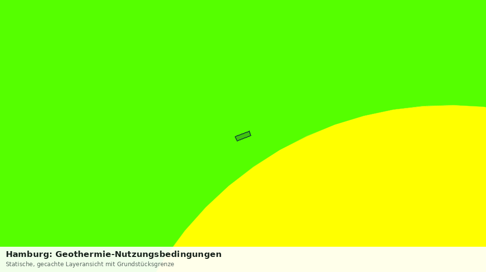 Statische Kartenansicht: Hamburg: Geothermie-Nutzungsbedingungen