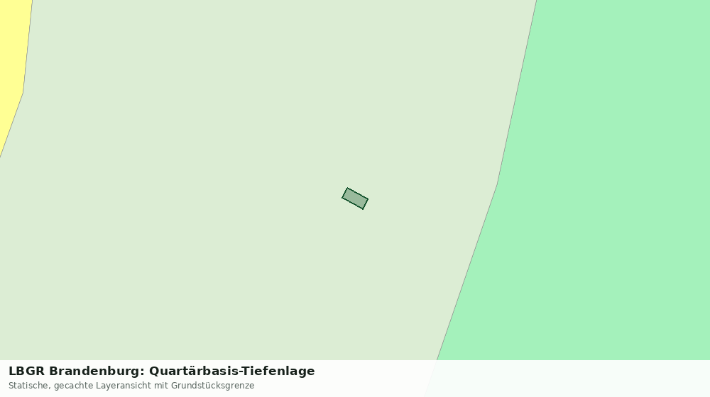 Statische Kartenansicht: LBGR Brandenburg: Quartärbasis-Tiefenlage