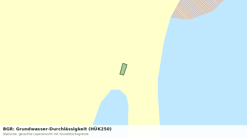 Statische Kartenansicht: BGR: Grundwasser-Durchlässigkeit (HÜK250)