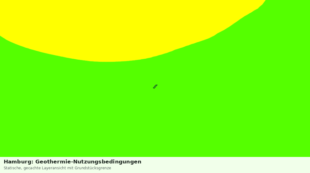 Statische Kartenansicht: Hamburg: Geothermie-Nutzungsbedingungen
