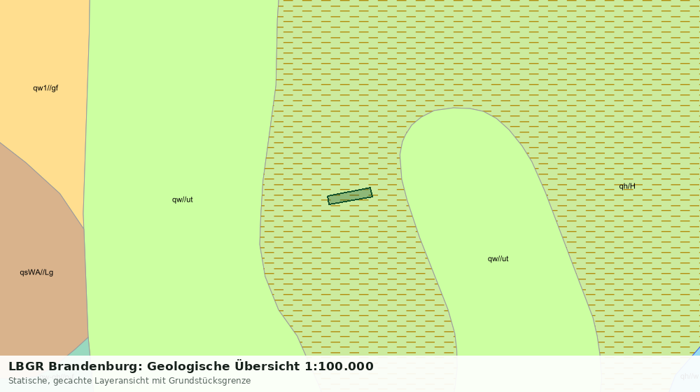 Statische Kartenansicht: LBGR Brandenburg: Geologische Übersicht 1:100.000