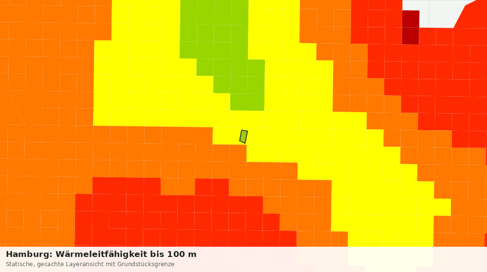 Statische Kartenansicht: Hamburg: Wärmeleitfähigkeit bis 100 m