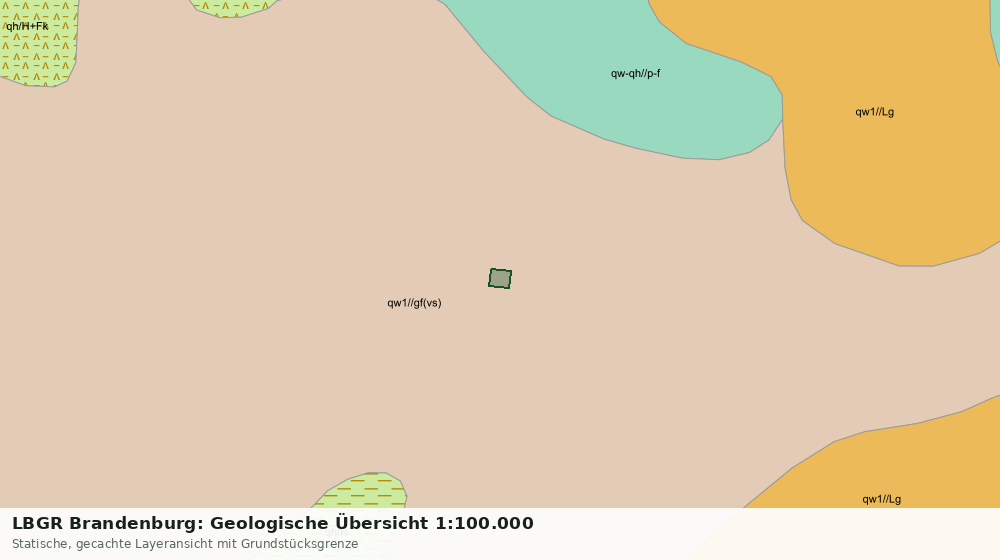 Statische Kartenansicht: LBGR Brandenburg: Geologische Übersicht 1:100.000