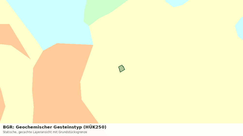 Statische Kartenansicht: BGR: Geochemischer Gesteinstyp (HÜK250)