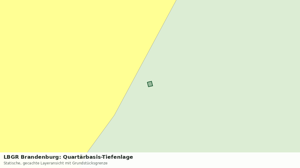 Statische Kartenansicht: LBGR Brandenburg: Quartärbasis-Tiefenlage