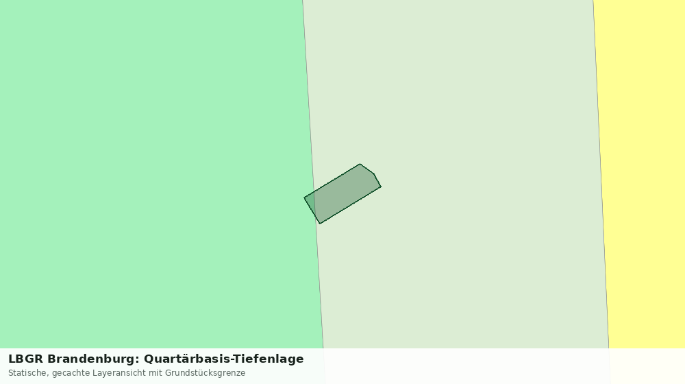 Statische Kartenansicht: LBGR Brandenburg: Quartärbasis-Tiefenlage