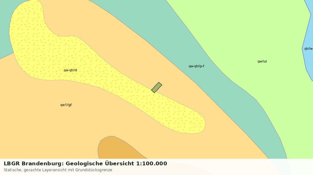 Statische Kartenansicht: LBGR Brandenburg: Geologische Übersicht 1:100.000