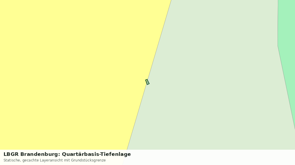 Statische Kartenansicht: LBGR Brandenburg: Quartärbasis-Tiefenlage