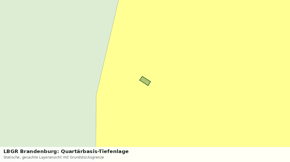 Statische Kartenansicht: LBGR Brandenburg: Quartärbasis-Tiefenlage