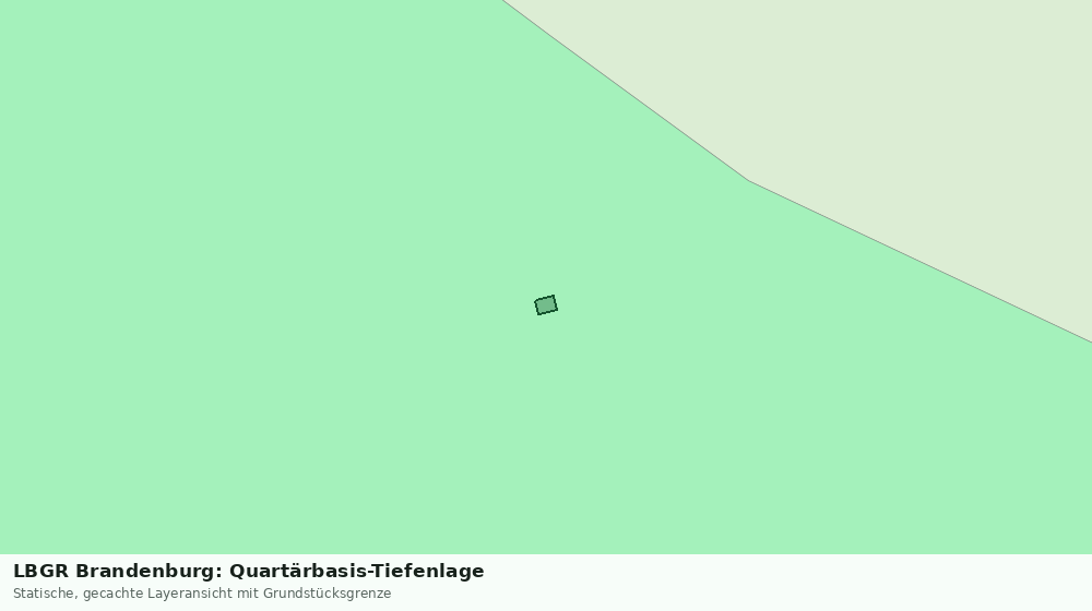 Statische Kartenansicht: LBGR Brandenburg: Quartärbasis-Tiefenlage