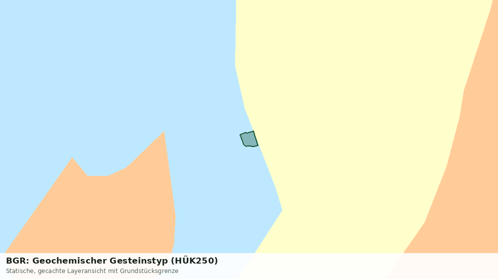 Statische Kartenansicht: BGR: Geochemischer Gesteinstyp (HÜK250)
