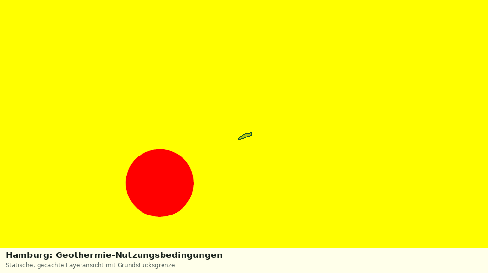 Statische Kartenansicht: Hamburg: Geothermie-Nutzungsbedingungen