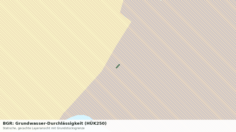 Statische Kartenansicht: BGR: Grundwasser-Durchlässigkeit (HÜK250)