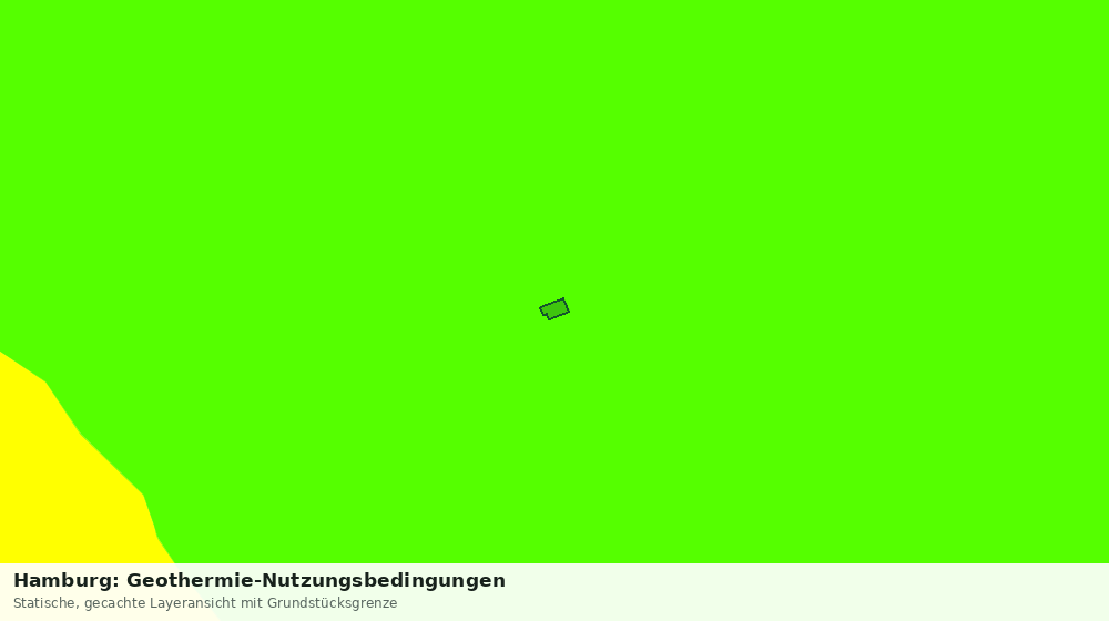 Statische Kartenansicht: Hamburg: Geothermie-Nutzungsbedingungen