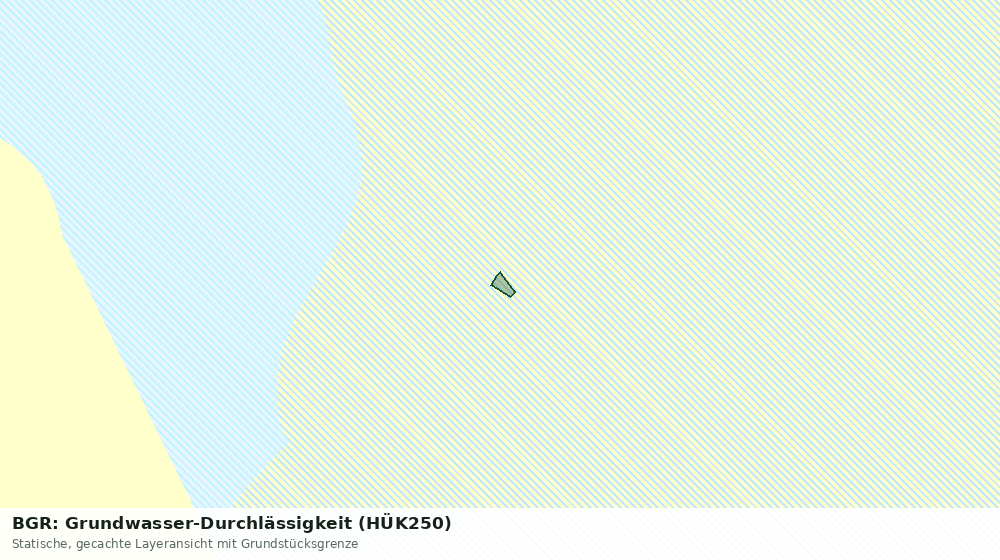 Statische Kartenansicht: BGR: Grundwasser-Durchlässigkeit (HÜK250)