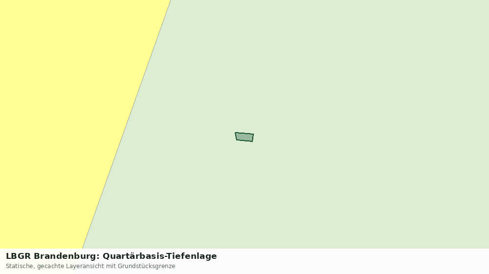 Statische Kartenansicht: LBGR Brandenburg: Quartärbasis-Tiefenlage