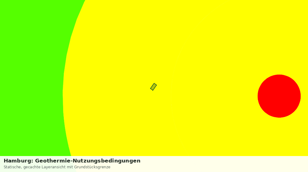Statische Kartenansicht: Hamburg: Geothermie-Nutzungsbedingungen