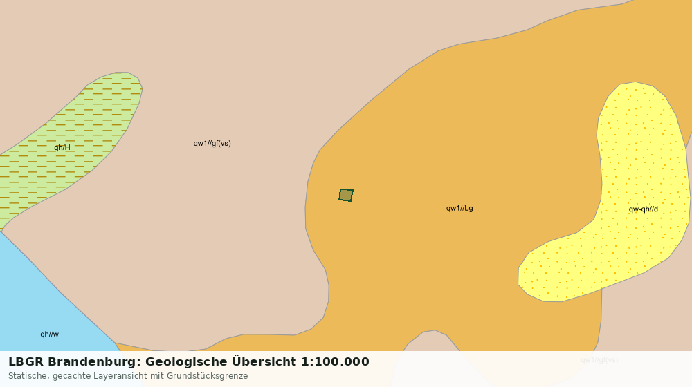 Statische Kartenansicht: LBGR Brandenburg: Geologische Übersicht 1:100.000