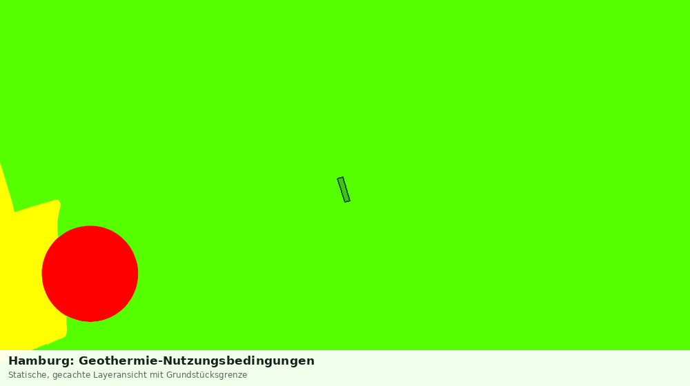 Statische Kartenansicht: Hamburg: Geothermie-Nutzungsbedingungen