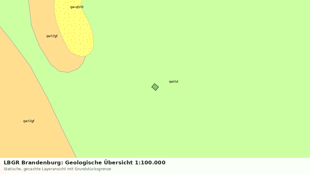 Statische Kartenansicht: LBGR Brandenburg: Geologische Übersicht 1:100.000