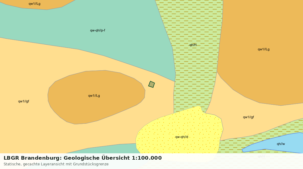 Statische Kartenansicht: LBGR Brandenburg: Geologische Übersicht 1:100.000