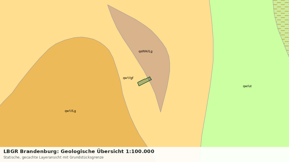 Statische Kartenansicht: LBGR Brandenburg: Geologische Übersicht 1:100.000