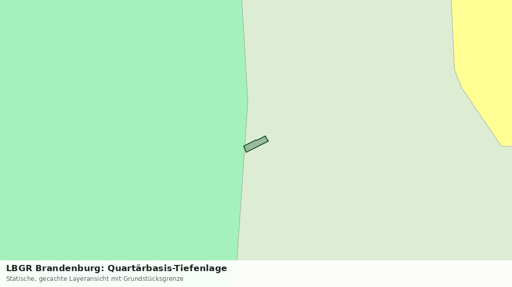 Statische Kartenansicht: LBGR Brandenburg: Quartärbasis-Tiefenlage