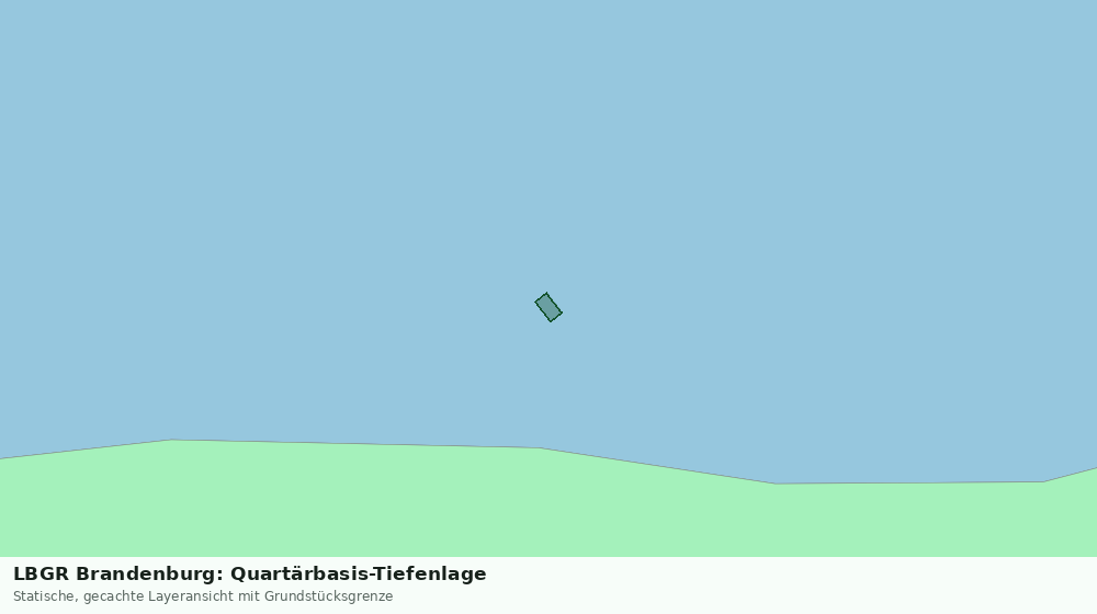 Statische Kartenansicht: LBGR Brandenburg: Quartärbasis-Tiefenlage