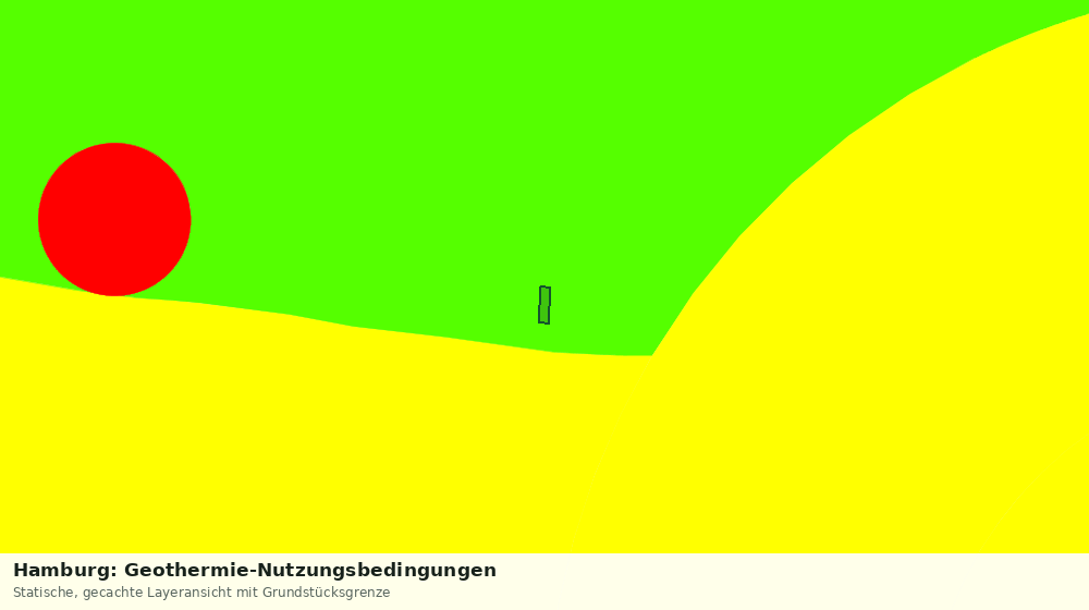Statische Kartenansicht: Hamburg: Geothermie-Nutzungsbedingungen