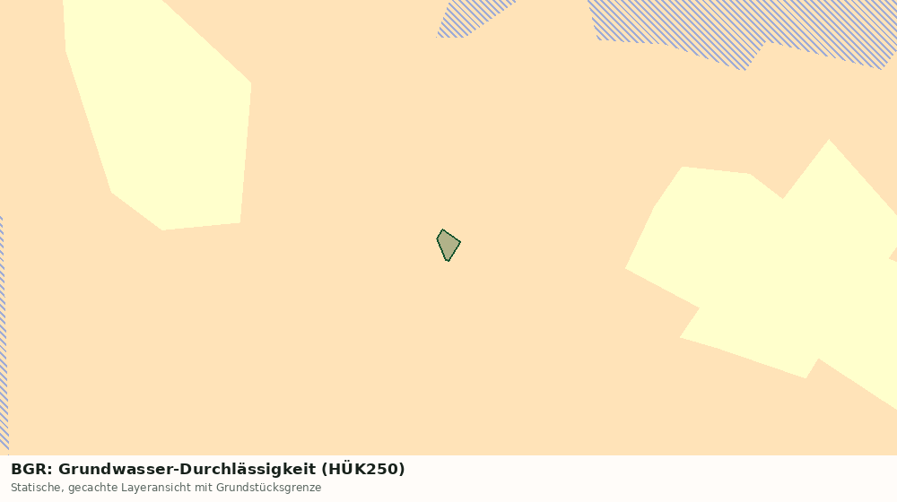 Statische Kartenansicht: BGR: Grundwasser-Durchlässigkeit (HÜK250)
